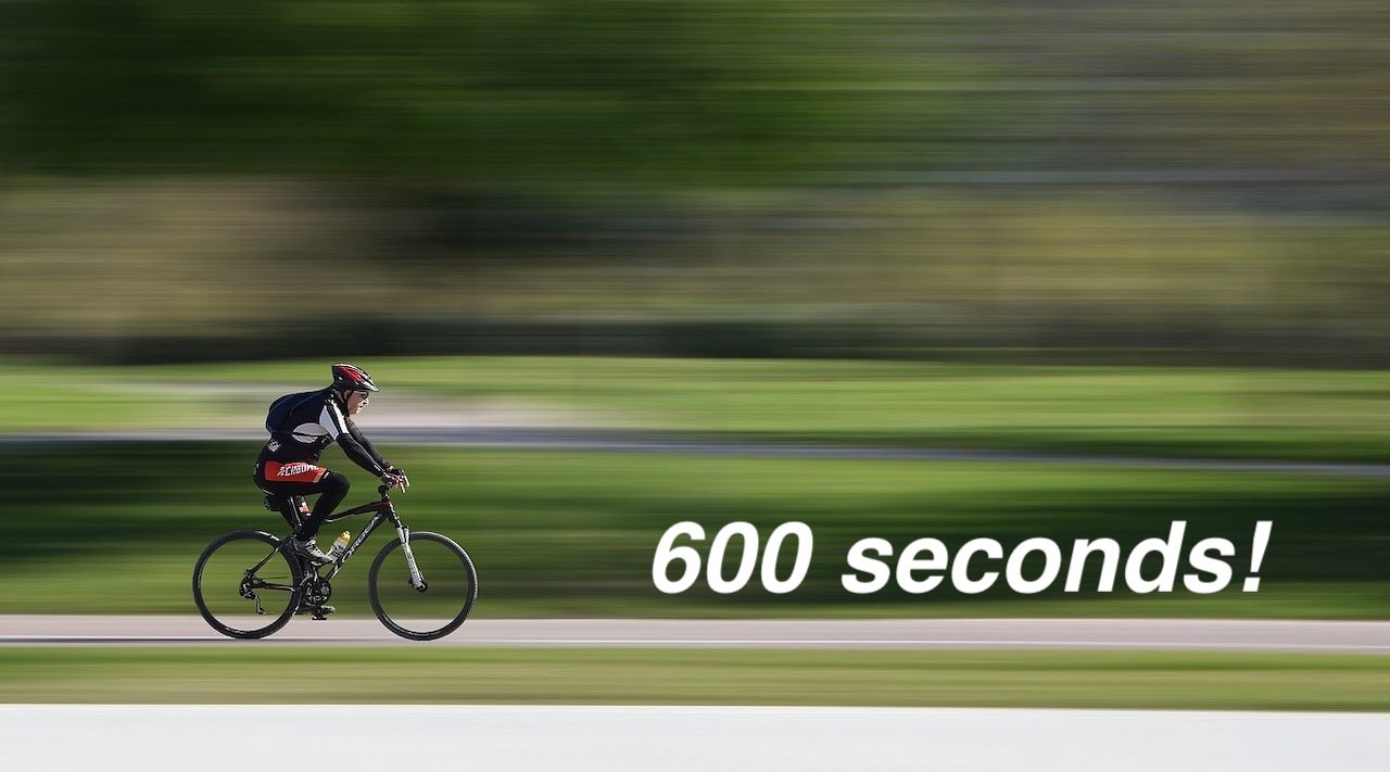 600 seconds