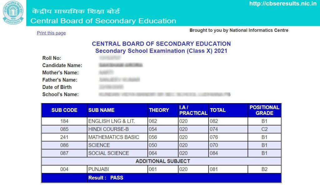 Marksheet